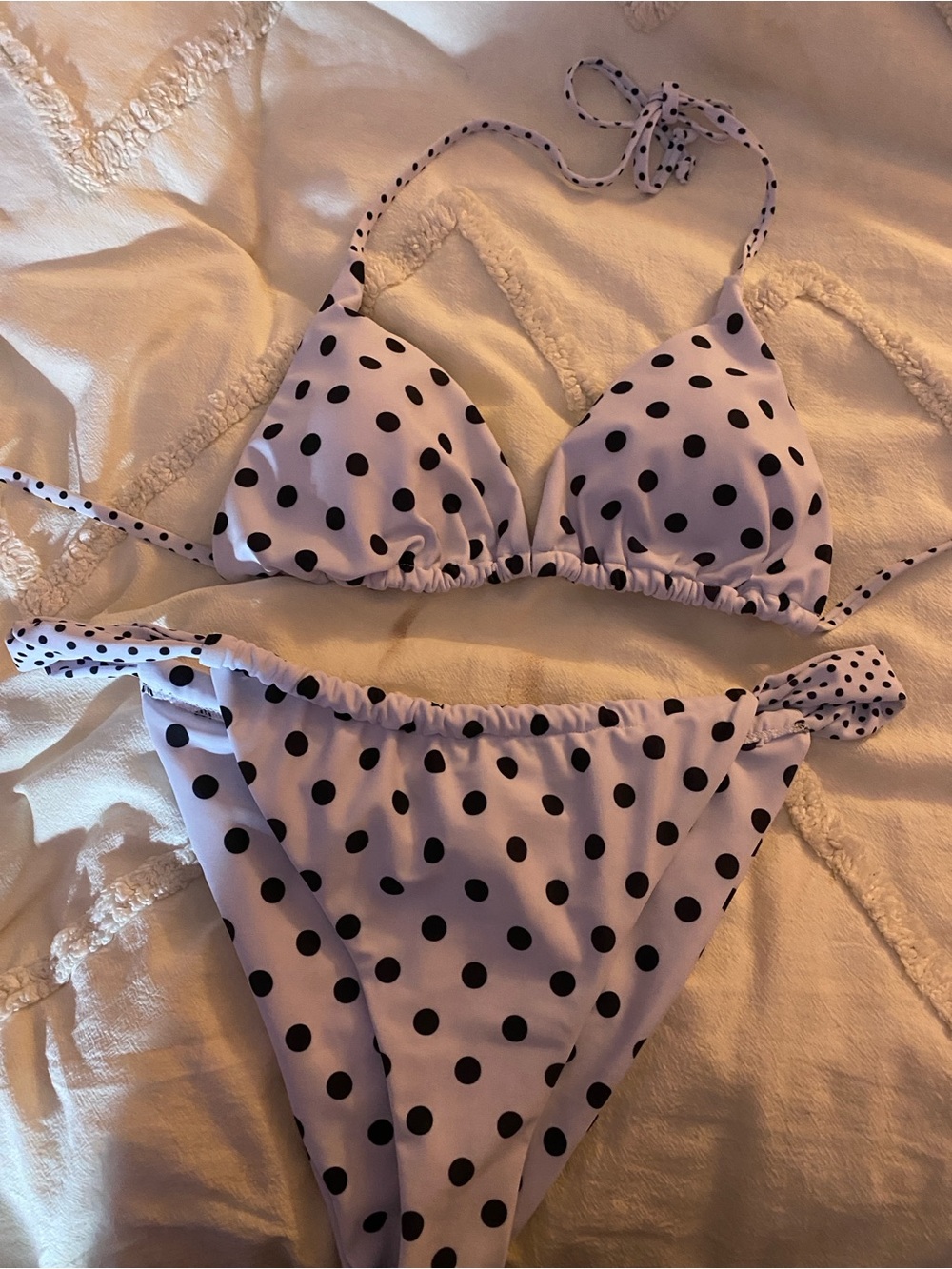 Polka dot swimsuit